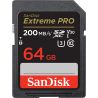 CarteSD 64GB  Extreme Pro 200Mb/s U3 V30 - Sandisk