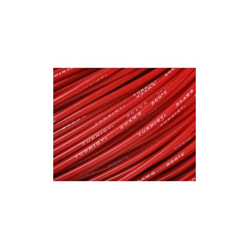 Cable silicone 26 AWG Rouge (1m) - Turnigy