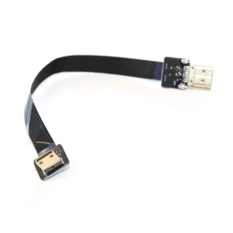 Nappe HDMI vers Mini HDMI coudée - 15CM (NEX) - V2