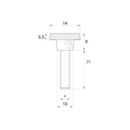 Vis moletée M3x8 (par 4)