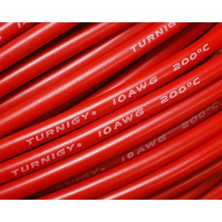 Turnigy Câble Pure-Silicone  10AWG (1mtr) Rouge