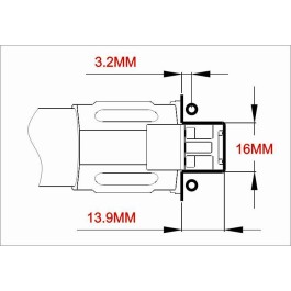 Support de bras diamètre 25mm/6° TL25A2 - Tarot