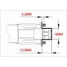 Support de bras diamètre 25mm/6° TL25A2 - Tarot