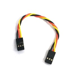Rallonge servo tressée 15 cm 22AWG F/F