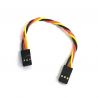 Rallonge servo tressée 15 cm 22AWG F/F