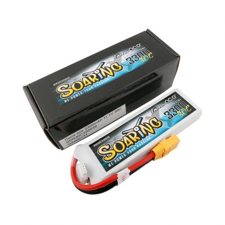 Batterie 3300mAh 11.1V 30C 3S1P Lipo GENSACE Soaring