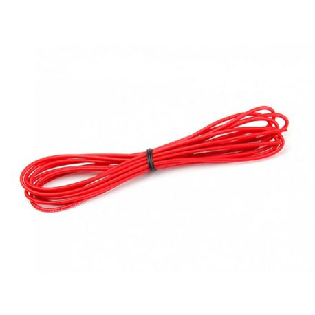Câble silicone haute qualité 22 AWG Rouge  (1 m) - Turnigy