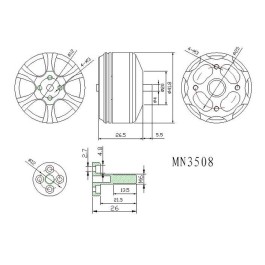 MN3508-29 - 380kv - 82g - T-Motor