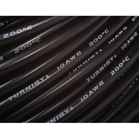 Turnigy Câble Pure-Silicone  8AWG (1mtr) Noir
