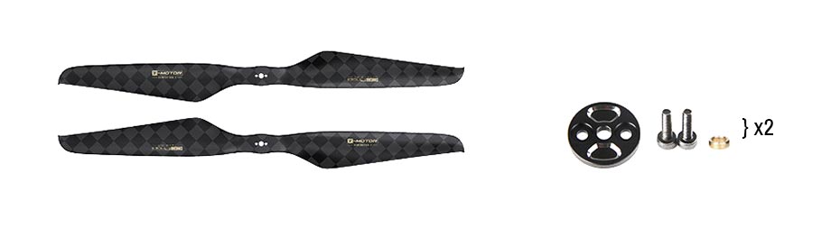 Vue technique hélices NS14X4,8